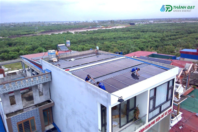 Bàn giao hệ thống điện mặt trời hoà lưới có lưu trữ công suất 22kWp cho khách hàng tại Thanh Hà - Hải Dương