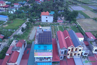 Dự án điện mặt trời lưu trữ Hybrid công suất 15KW tại Siêu Thị Bảo An -  Hải Dương