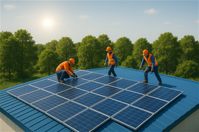 Thi Công Hệ Thống Điện Mặt Trời Hòa Lưới 24,6kWp Cho Nhà Xưởng Tại Thái Bình